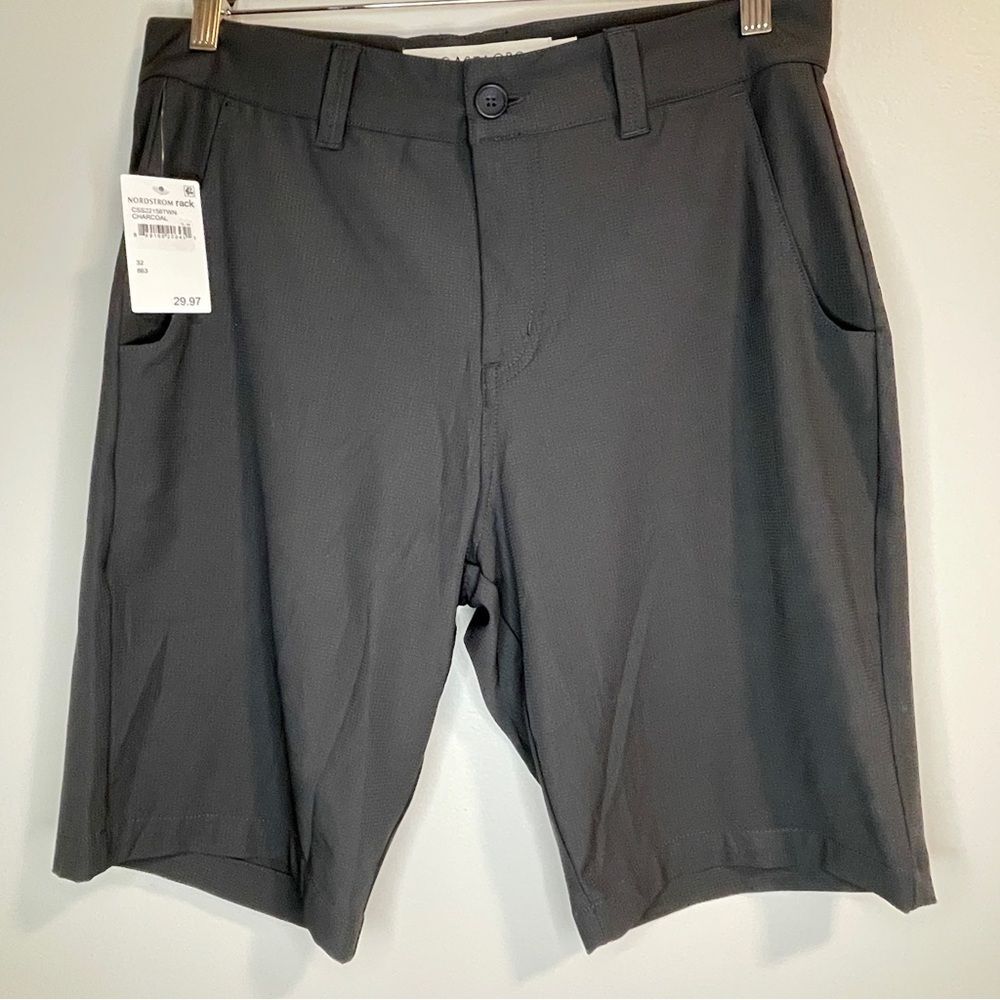 COASTAORO Men’s Nordstrom Newport Walking Shorts Charcoal Gray - Picture 3 of 7